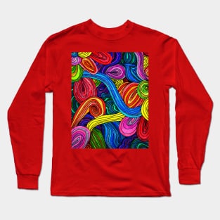 Psychedelic Lines Long Sleeve T-Shirt